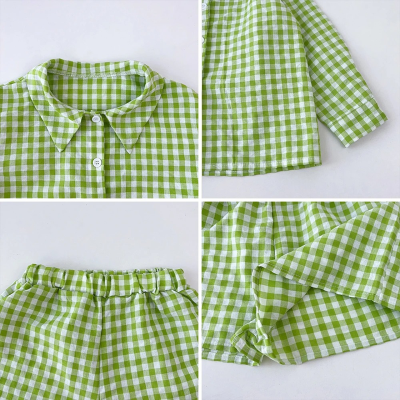 Conjunto Infantil 3 Peças Xadrez Verde