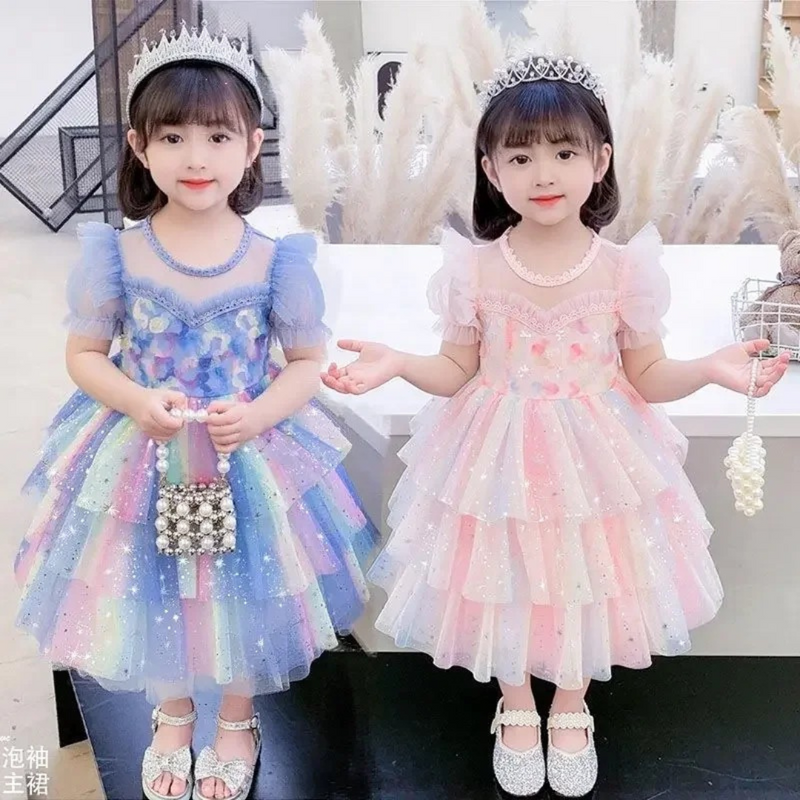 Vestido Princesa Infantil com Tule para Meninas