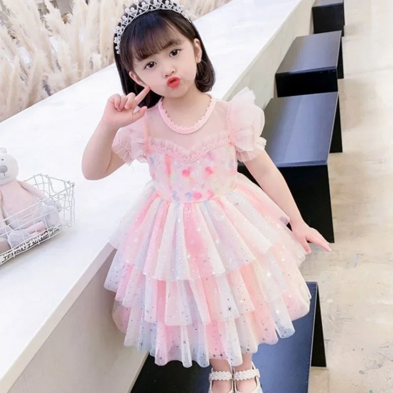 Vestido Princesa Infantil com Tule para Meninas